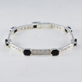Teresa Minimal Black Tennis Bracelet for Everyday Elegance